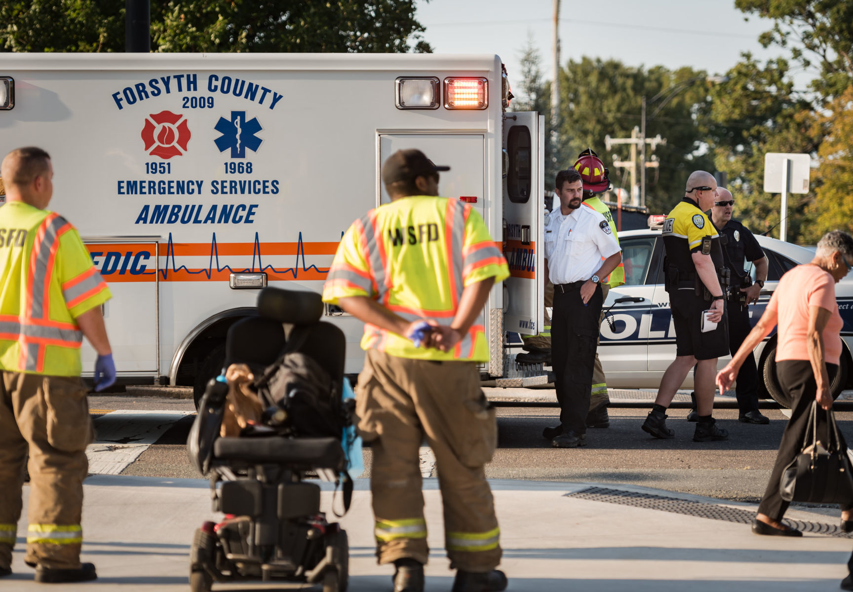 Pedestrian in Wheelchair Struck by Vehicle